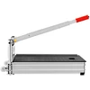 Giljotina laminuotų plokščių pjovimui plotis 490 mm storis 16 mm sidabro/juoda