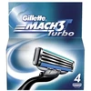 Gillette Mach 3 Turbo Skutimosi peiliukai 4 vnt.