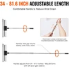 Glaistymo ašmenų komplektas 254/406/610/813/1016 mm su ištraukiama 862-2072 mm rankena nerūdijančio plieno