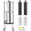 Gravitacinė vandens filtravimo sistema 7+7.5L. 2 anglies ir 2 defluorinimo filtrai. kemperiams