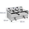 Gruzdintuvė Dviguba elektrinė gruzdintuvė 230 V, 3200W, 13 L