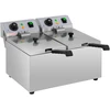 Gruzdintuvė Elektrinė dviguba gruzdintuvė 230 V 2 x 3200W 2 x 8 L nerūdijantis plienas