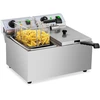Gruzdintuvė Elektrinė dviguba gruzdintuvė 230 V 2 x 3200W 2 x 8 L nerūdijantis plienas