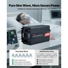 Grynosios sinusoidės invertorius 3500 W 12 V DC į 230 V AC su LCD ekranu