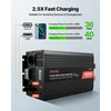 Grynosios sinusoidės invertorius 3500 W 12 V DC į 230 V AC su LCD ekranu
