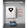 Hibridinis saulės inverteris 3500W 24V DC į 230V AC su integruotu MPPT 100A reguliatoriumi