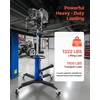 Hidraulinis keltuvas su pedalu apkrova 600 kg dviguba teleskopinė pavara aukštis 880-1760 mm