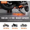 Hidraulinis žirklinis motociklo keltuvas su 2 pagalvėlėmis. krovinys iki 500 kg. aukštis 8.9-33.8 cm