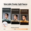 Holivudo stiliaus makiažo veidrodis su 15 LED lempučių. 5x didinimu. USB jungtimi. 580x458 mm
