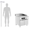 Indukcinė grilis lygia plokštuma 720 x 610 mm 80-300°C 10000 W