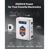 Įtampos keitiklis-transformatorius 2000 VA. 220 V į 110 V. su USB išvestimi