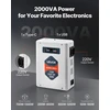 Įtampos keitiklis-transformatorius 2000 VA. 110 V į 220 V. su USB išvestimi