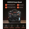 Įtampos transformatorius 220V/110V. 3000 VA. su LCD ekranu