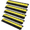 Kabelių apsauginė rampa TPU/TPR. 2 kanalai. 5 vnt.. 91.8x25x4.3 cm. apkrova iki 10000 kg
