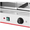 Karštų dešrainių šildytuvas su vitrina, 2400 W, 30-110°C