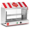 Karštų dešrainių šildytuvas su vitrina 2400 W 30-110°C