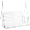 Kedro medienos sūpynės 1240 x 710 x 600 mm. sodo suoliukas su grandinėmis. apkrova apie 400 kg. baltos