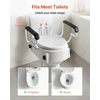 Keliamoji WC sėdynė su dangčiu. apkrova iki 136 kg. pakėlimo aukštis 101.6 mm