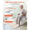 Keliamoji WC sėdynė su dangčiu. apkrova iki 136 kg. pakėlimo aukštis 101.6 mm