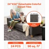 Kilimo plytelės 610 x 610 mm. 24 vnt.. pilkos ir rudos