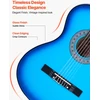 Klasikinė gitara pradedantiesiems 960 mm. nailoninės stygos. su dėklu. diržu. derintuvu. mėlyna