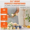Kristalinis gėlių stovas vestuvėms. 49 cm aukščio. 12 vnt.. aukso spalvos metalas