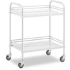 Laboratorinis kosmetinis gydymo vežimėlis pagamintas iš plieno 2 lentynos 73 x 44 x 86 cm 20 kg