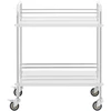 Laboratorinis kosmetinis gydymo vežimėlis pagamintas iš plieno 2 lentynos 73 x 44 x 86 cm 20 kg