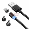 Laidas USB-A į USB-Micro/C/Lightning 1 m magnetinis 3in1