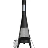 Lauko malkinis židinys-krosnelė (chiminea). 508 mm. kūginės formos. su tinkleliu ir apsauga nuo rūdžių. terasai. sodui. kiemui