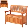 Lauko sandėliavimo suolas iš kedro medienos 2 asmenims. talpa 150 l. apkrova 319.8kg