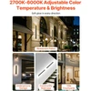 Lauko sieniniai LED šviestuvai 11 W. 2 vnt.. 600 mm. reguliuojama spalva 2700-6000 K. IP65