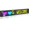 LED lankstus spalvotas ekranas P10. programuojamas. Bluetooth valdymas. 1310x190x55 mm