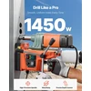 Magnetinis gręžimo staklė (karotažinis grąžtas) 1450 W gręžimo skersmuo 50 mm
