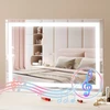 Makiažo veidrodis su LED apšvietimu ir Bluetooth. 5X didinimas. 797x547 mm. baltas