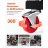 Mechaniko taburetė su ratukais. keliamoji galia 136 kg. sukasi 360°. su įrankių padėklu. juoda
