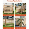 Medinė privatumo tvorelė 914 x 914 mm. 3 skydai. su metaliniais kuoliukais