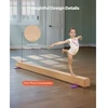 Medinio pagrindo gimnastikos bumas vaikams 2.4 m neslystantis geltonas