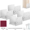 Medinių stulpų atramų komplektas. 4 vnt.. 203 x 203 mm. anglinio plieno pagrindai medinių stulpų. turėklų. terasų tvirtinimui
