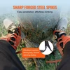 Medžių laipiojimo spygliai 1 pora plieno lydinio su diržais ir apsaugomis apkrova 15875 kg oranžiniai