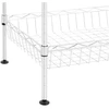 Metalinė drabužių lentyna su 5 krepšiais 45 x 35 x 152 cm iki 100 kg pilka