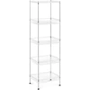 Metalinė drabužių lentyna su 5 krepšiais 45 x 35 x 152 cm iki 100 kg pilka