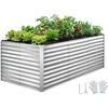 Metalinė pakelta stačiakampė sodo lysvė 2400x1200x860 mm, be dugno, atspari korozijai, daržovėms, gėlėms ir augalams auginti