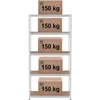 Metalinis sandėliavimo stelažas su 5 lentynomis 750 kg