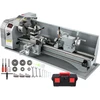 Mini tekinimo staklės metalui 1100W verpstės skersmuo 125mm siūbuojantis stalas 220mm
