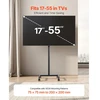 Laikiklis Mobilus TV stovas su ratukais 17-55 colių ekranams su pasukimu (vertikalus/horizontalus) iki 20 kg