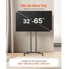 Laikiklis Mobilus TV stovas su ratukais 32-65 colių ekranams reguliuojamas aukštis iki 40 kg