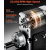Mokomosios mini tekinimo staklės metalui 36W greitis iki 20000 aps/min su 3 žandų griebtuvu