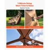 Momentinė kabinos tipo „pop-up“ palapinė 6 žmonėms su lietaus tentu ir tinkleliniais langais