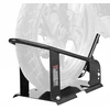 Motociklo priekinio rato fiksatorius. keliamoji galia 1800lb. plieno. tinka 38-53cm ratams